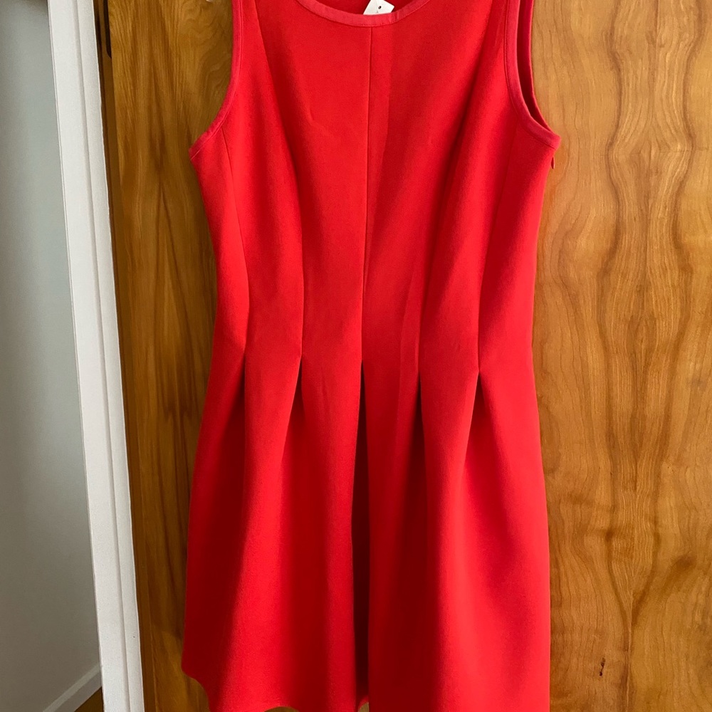 Red sleeveless dress